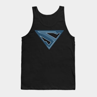 super triangle blue Tank Top